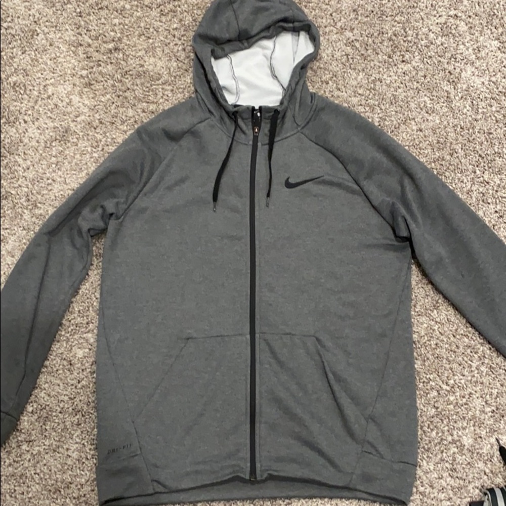 Nike zip dri-fit hoodie size large